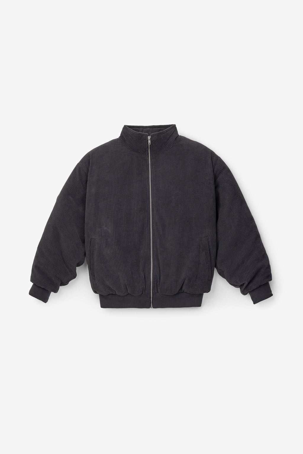 CD410PD - Corduroy Puffy Zip Up Jacket