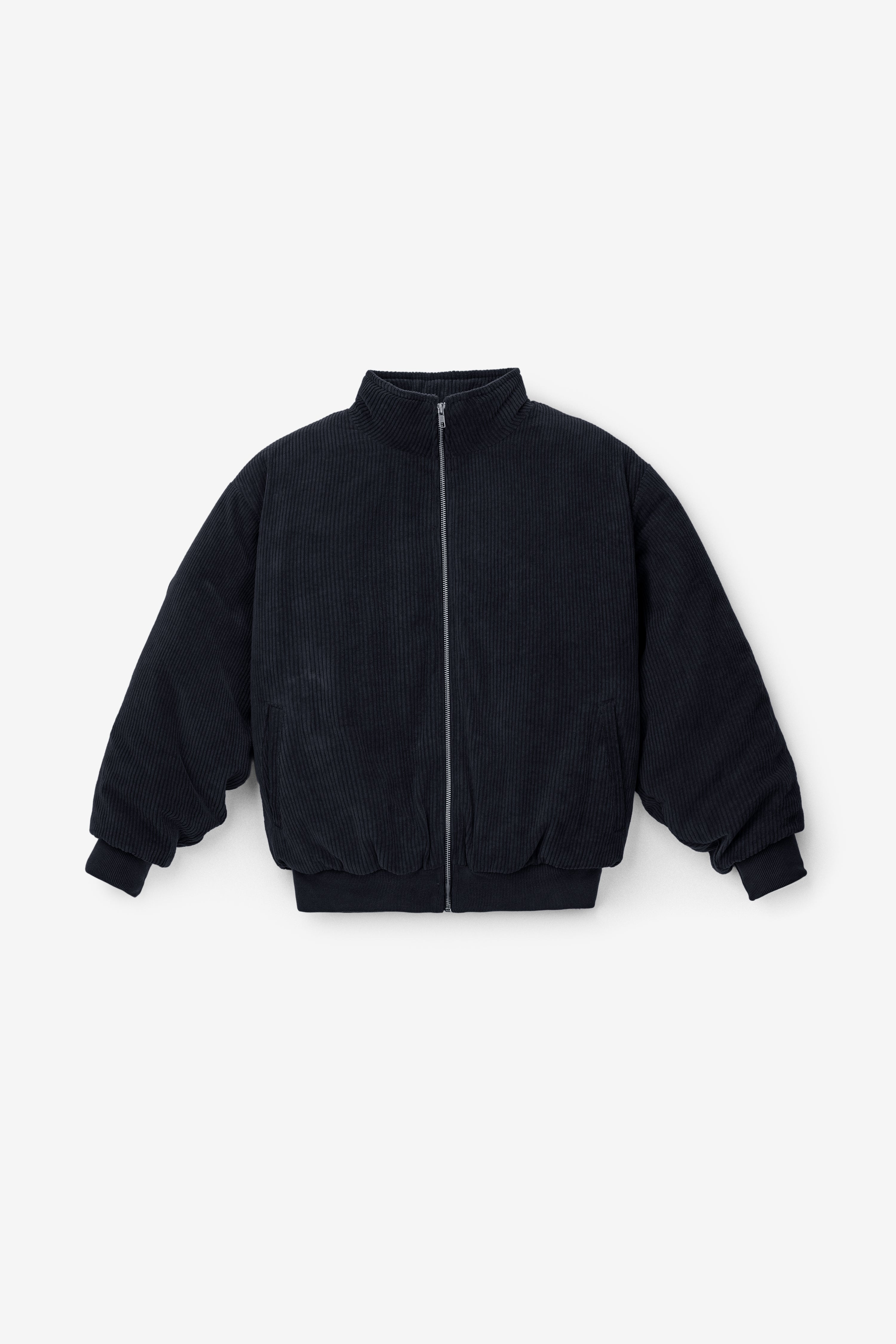 CD410PD - Corduroy Puffy Zip Up Jacket
