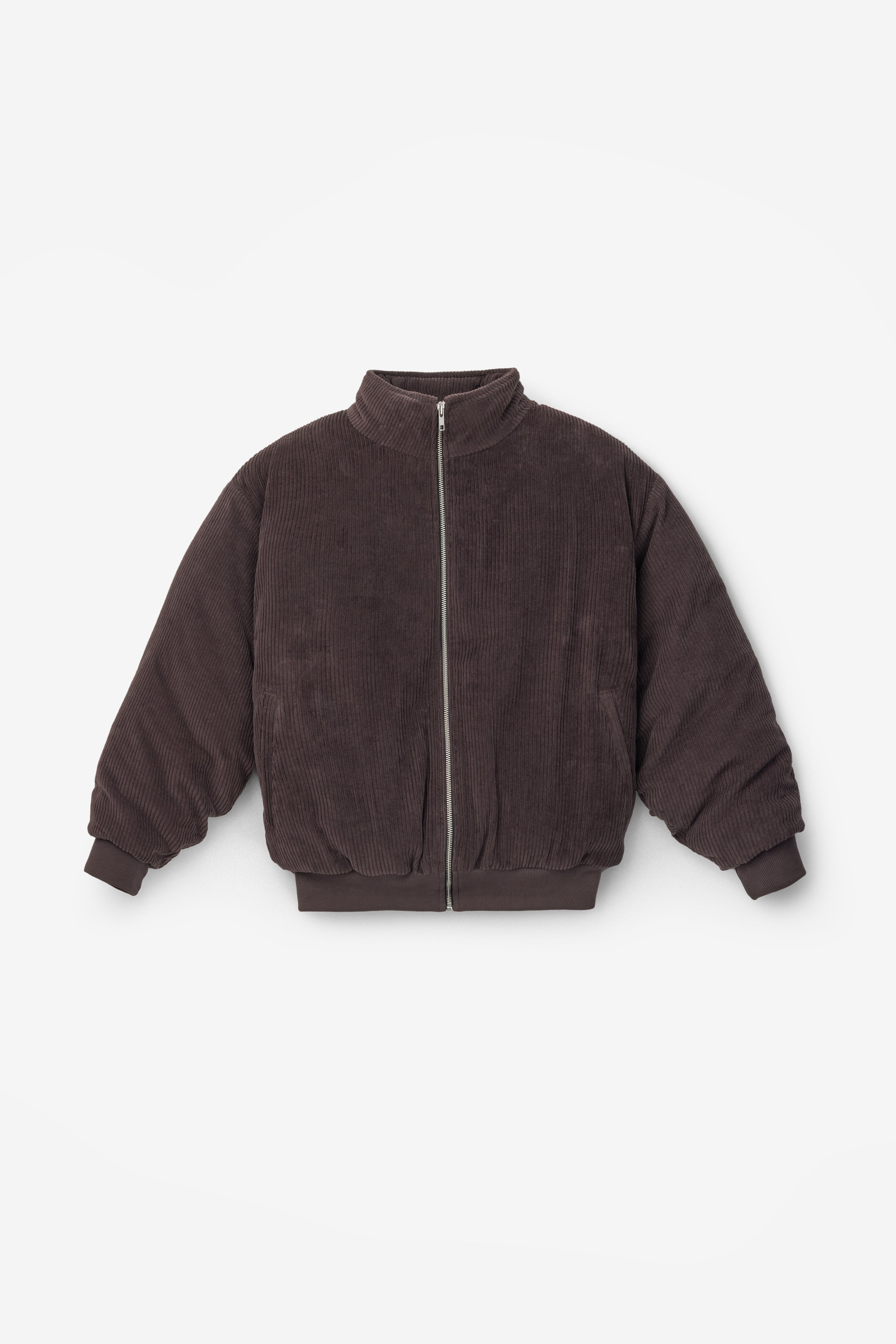 CD410PD - Corduroy Puffy Zip Up Jacket