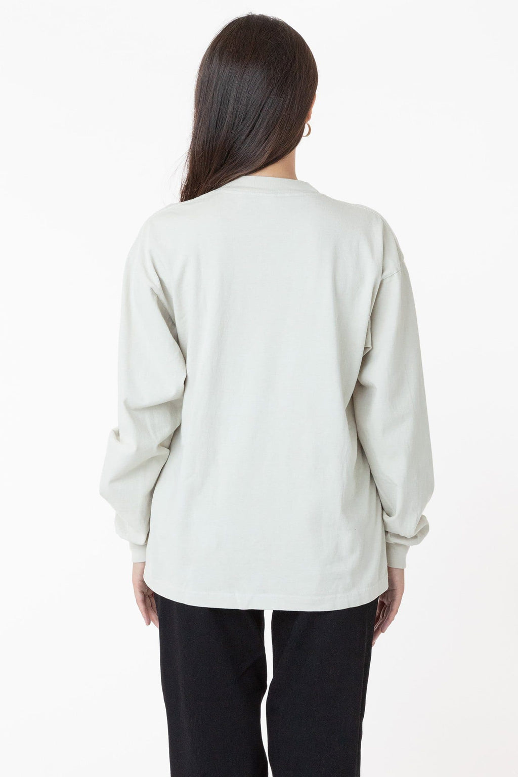 1406GD Unisex - Long Sleeve Garment Dye Mockneck T-Shirt