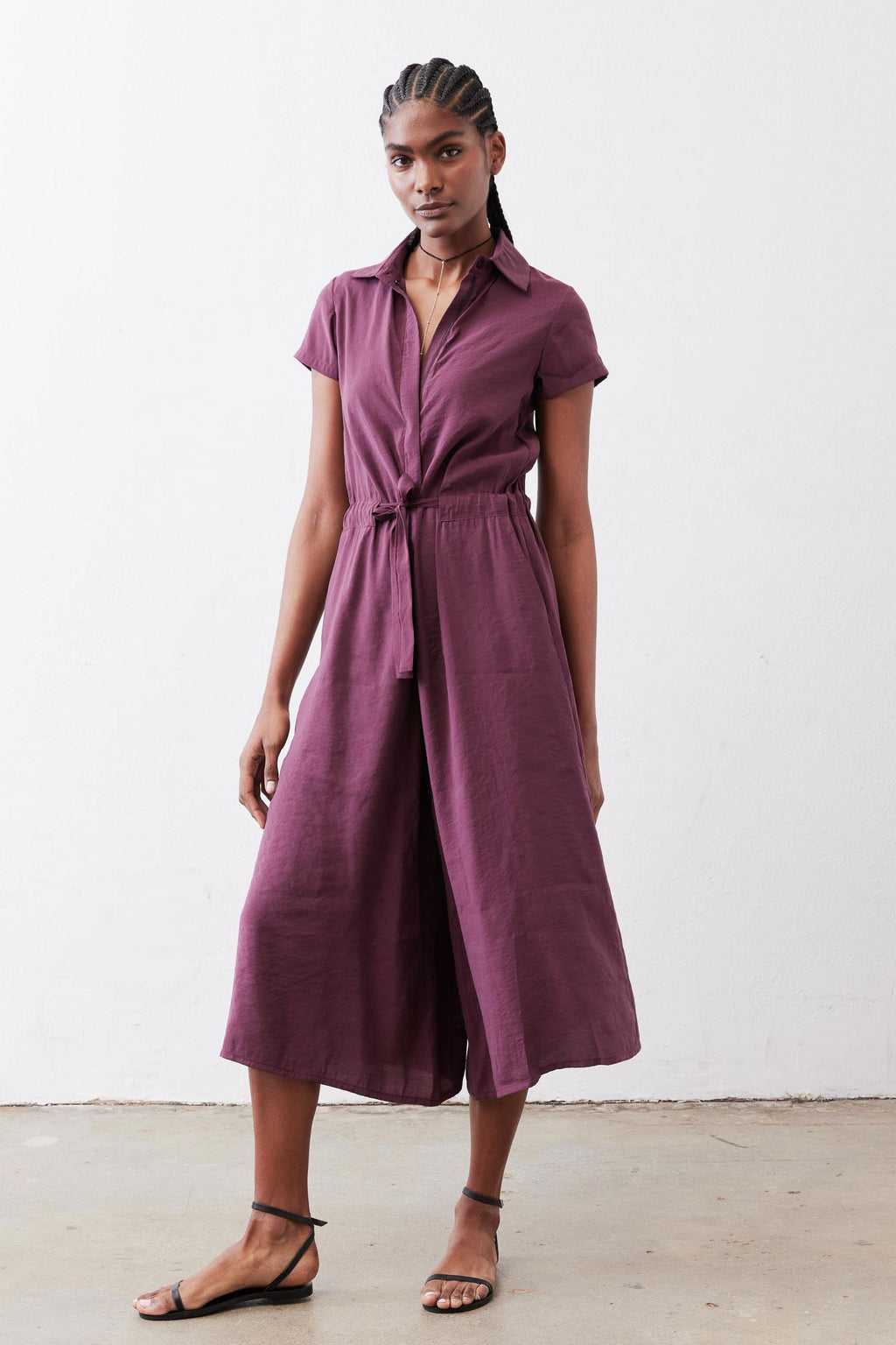 Comfort Zone Cropped Jumpsuit