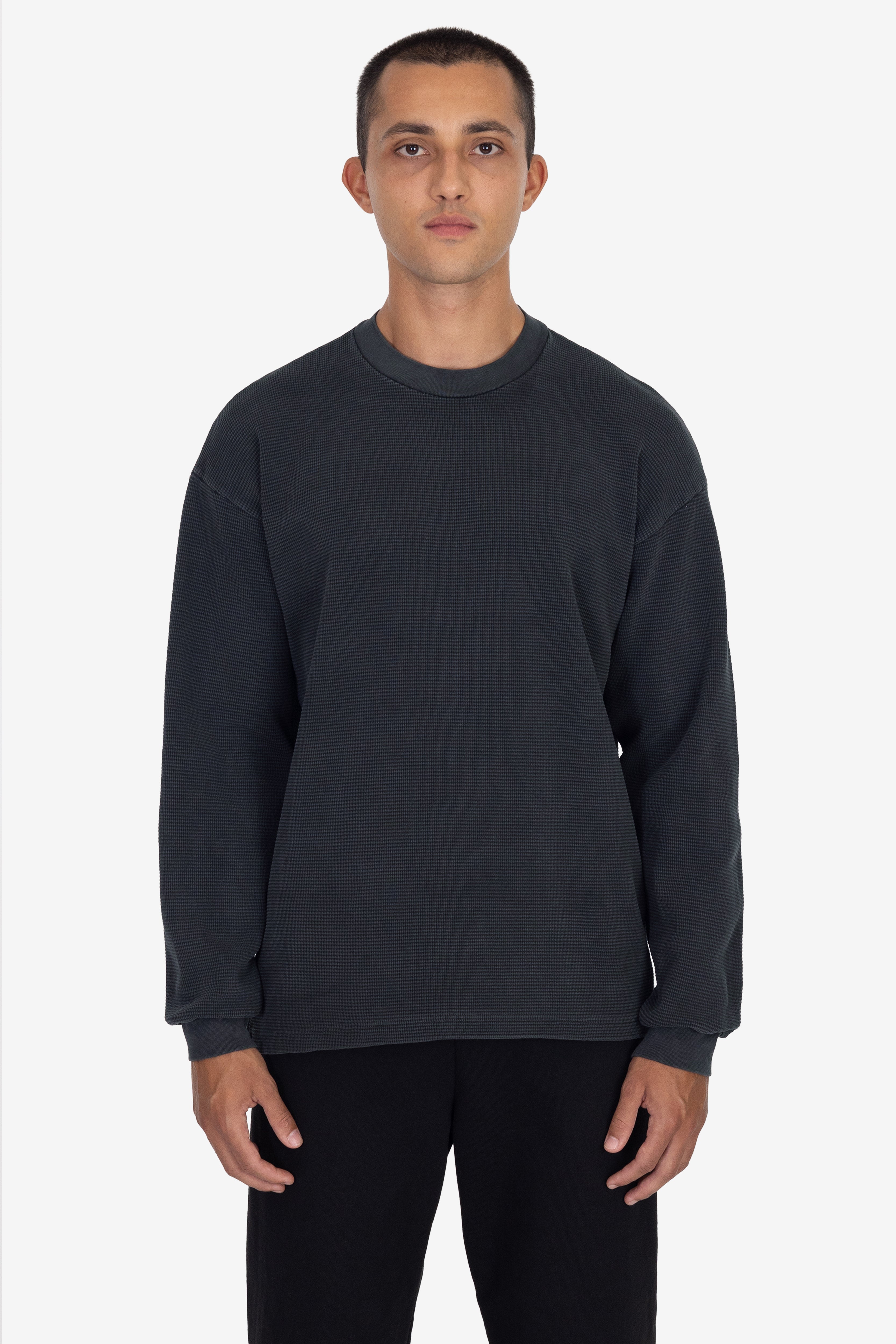 TX407GD Mix - Long Sleeve Heavy Thermal Crew Neck