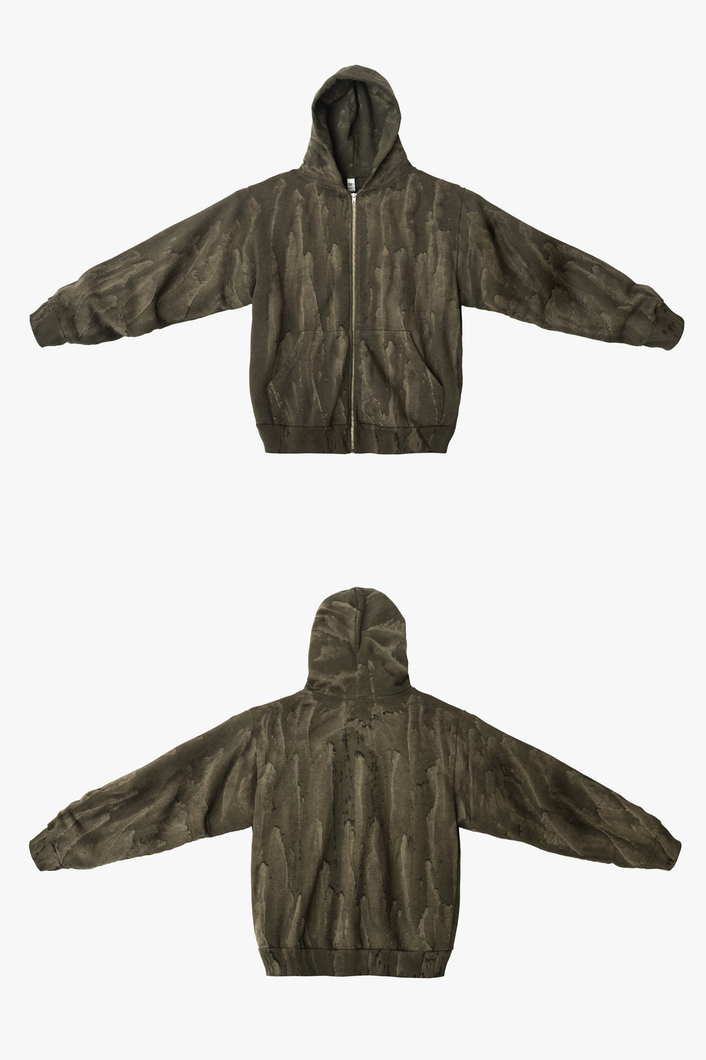 HF10 - Heavy Fleece Zip-Up Hoodie (Garment Dye)