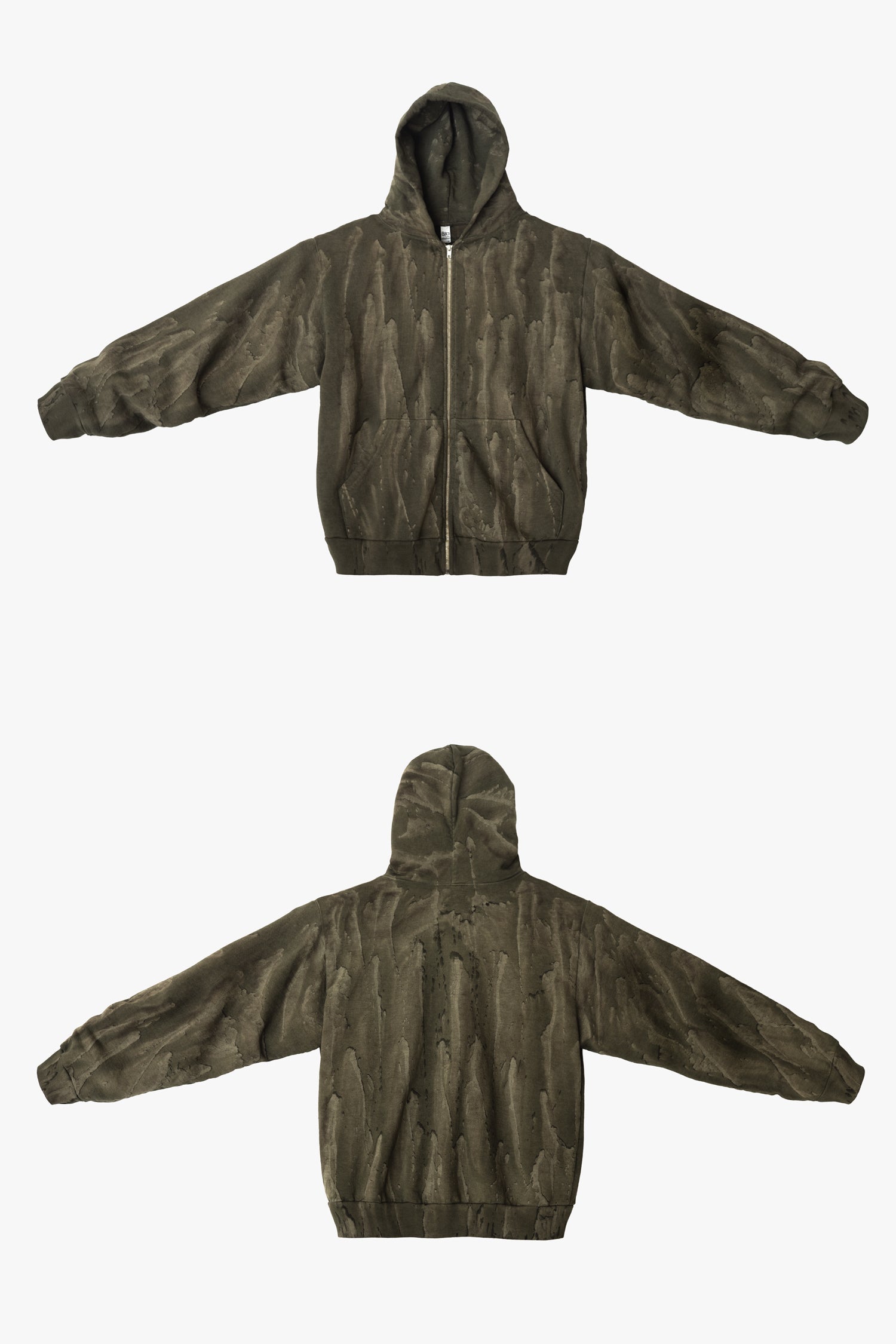 HF10 - Heavy Fleece Zip-Up Hoodie (Garment Dye)