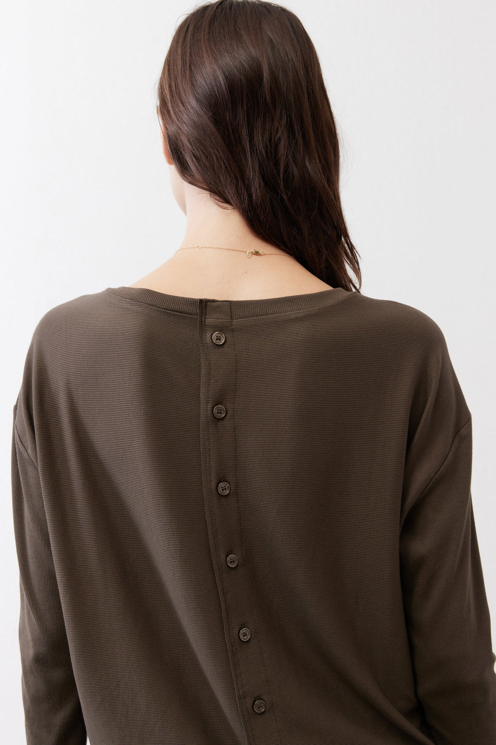Essential Top With Buttons In The Back