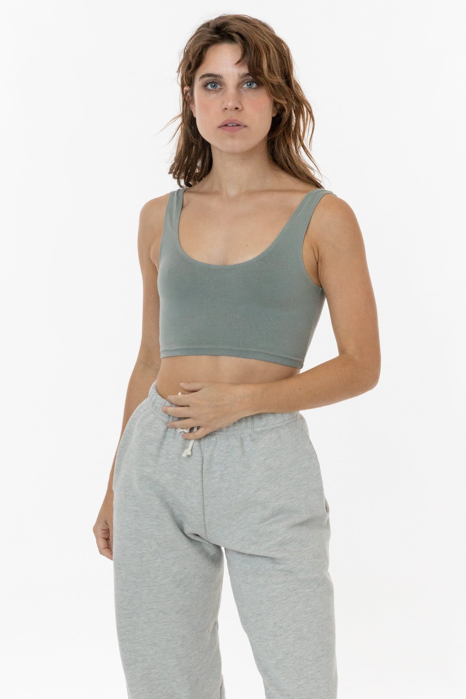 8383GD - Garment Dye Cotton Spandex Crop Tank