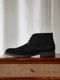 Francesco Mens Black Suede Chukka Boots