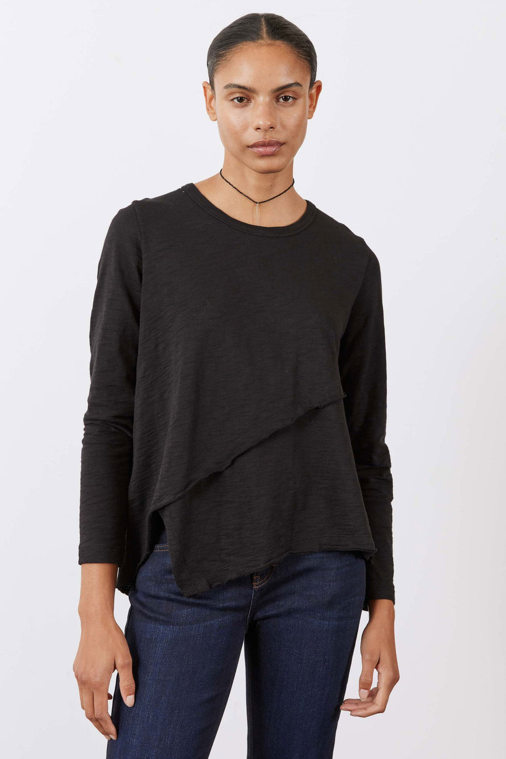 Inner Glow Asymmetric Long Sleeve Top