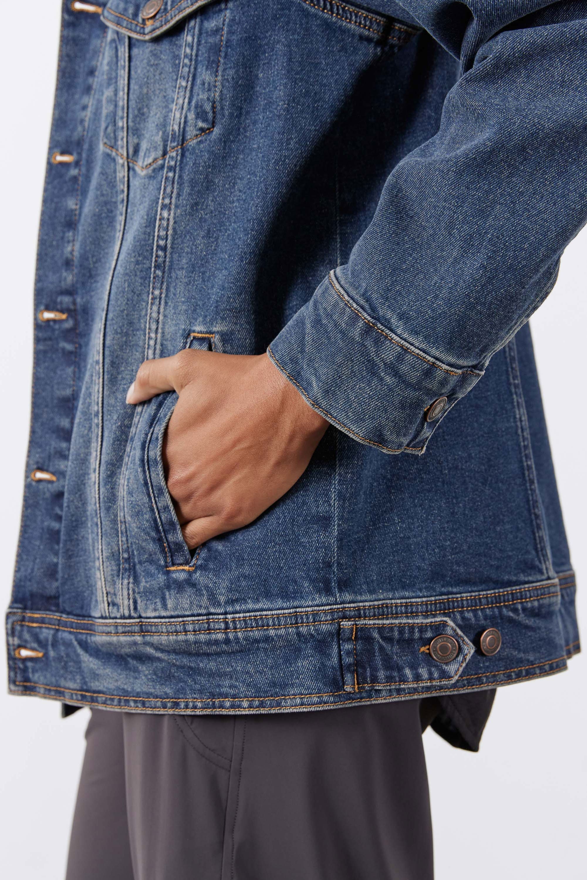 Long Line Denim Jacket