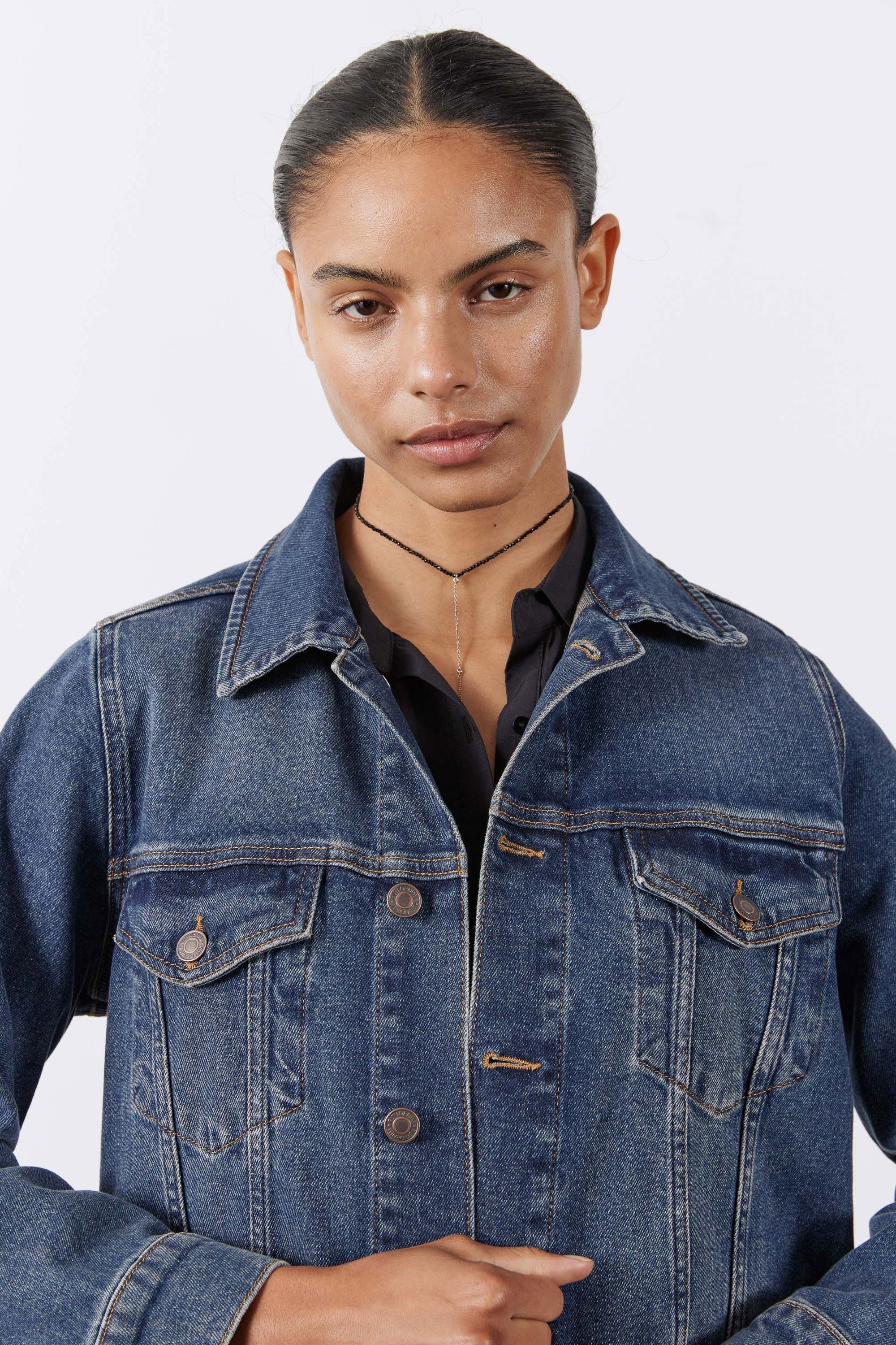Long Line Denim Jacket
