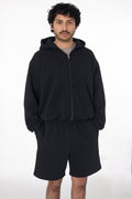 MWF10 - 10 oz. Mid-weight Poly Cotton Fleece Waist Length Zip-Up Hoodie