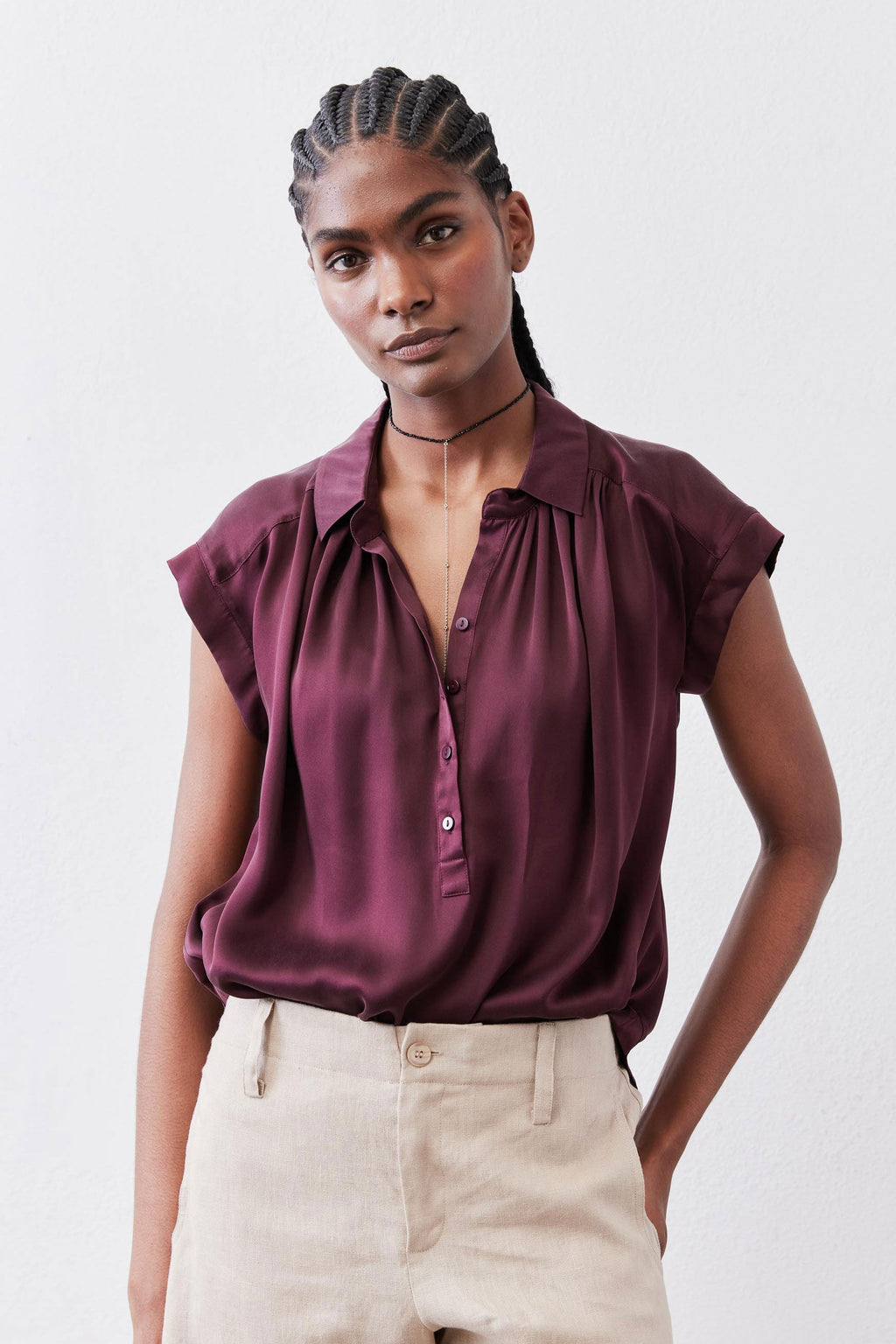 The Nonchalant Oversized Silk Blouse