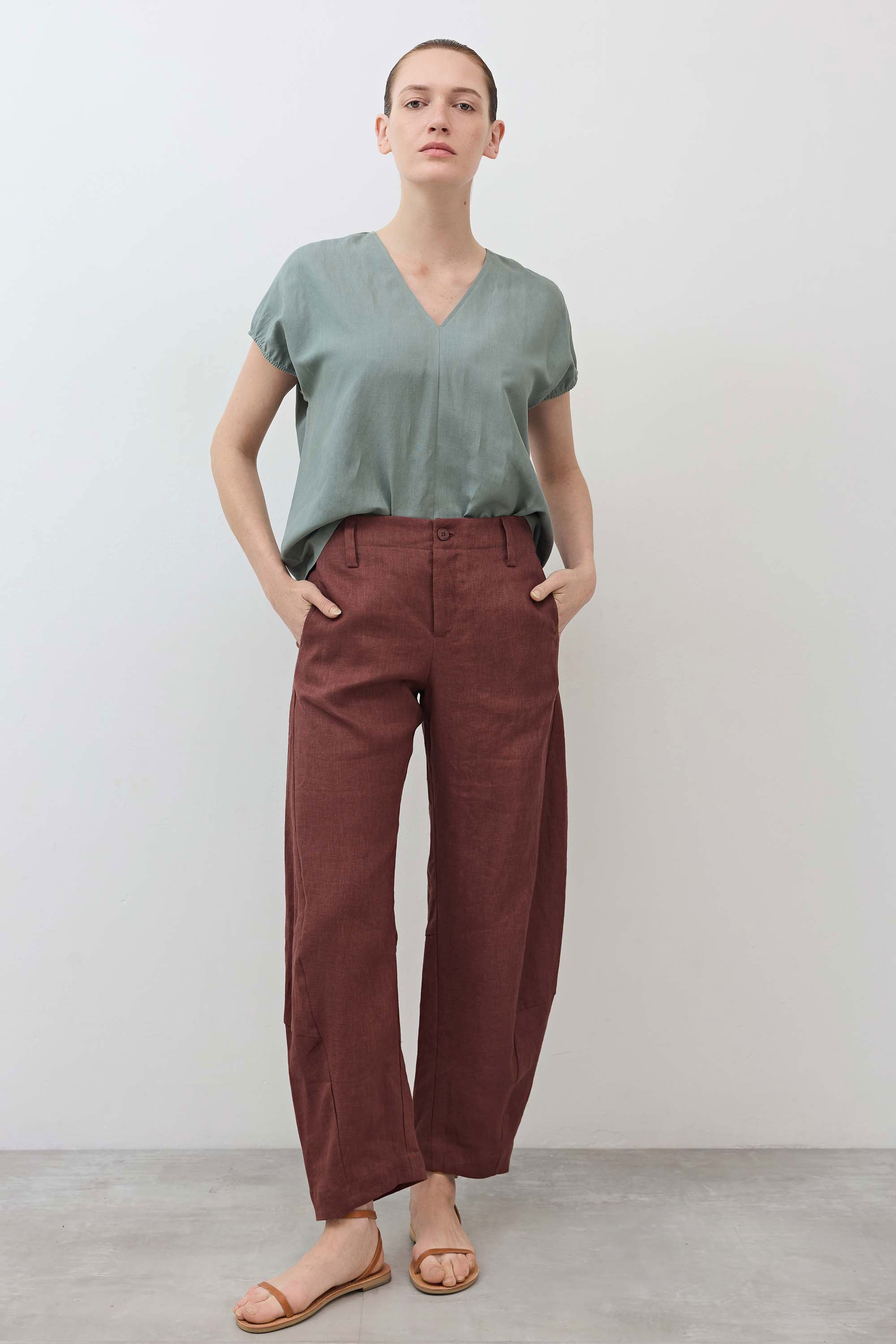 The Uptown Loose Linen Pants
