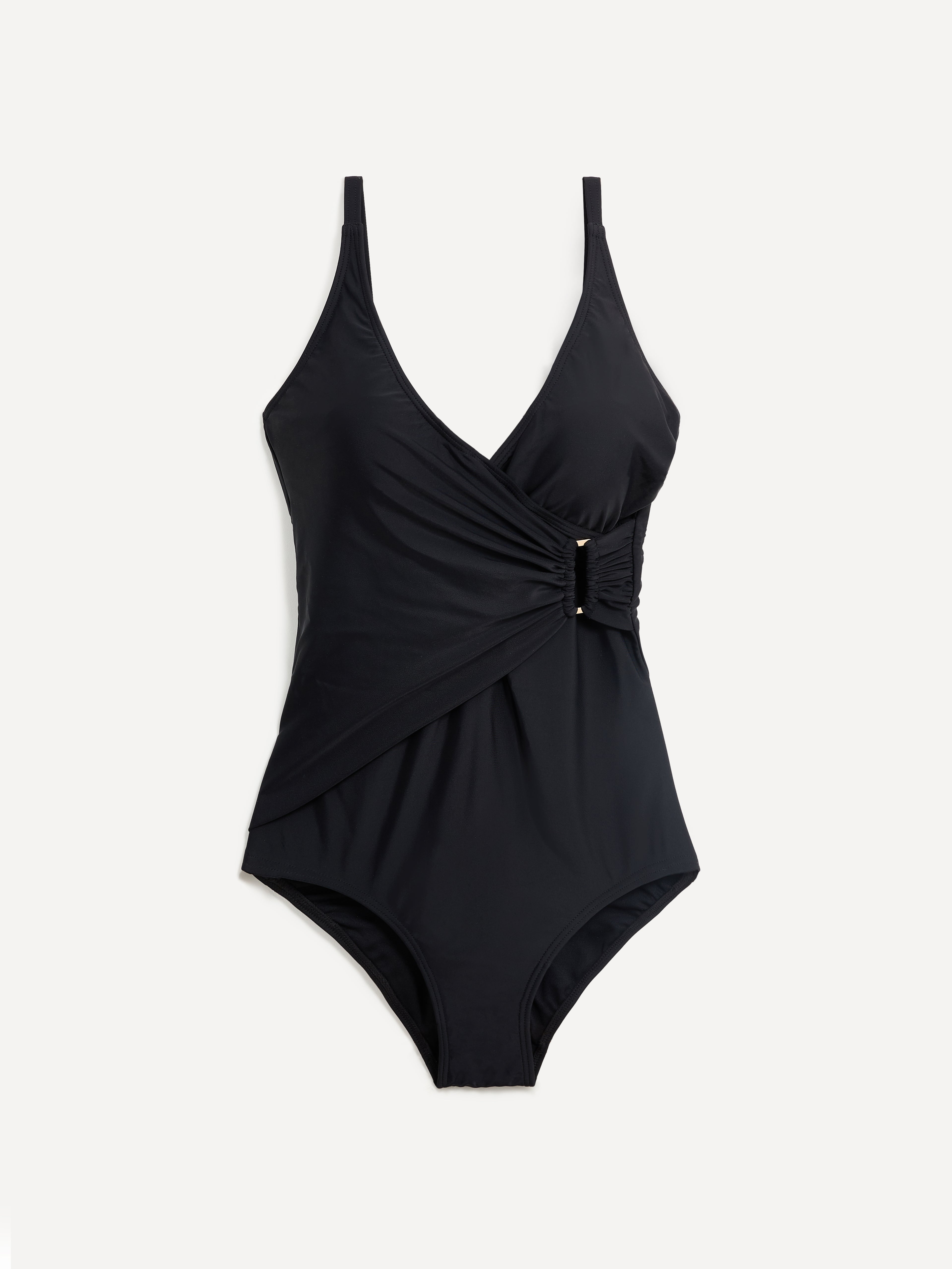 Paloma Linzi Swim Black Wrap Swimsuit