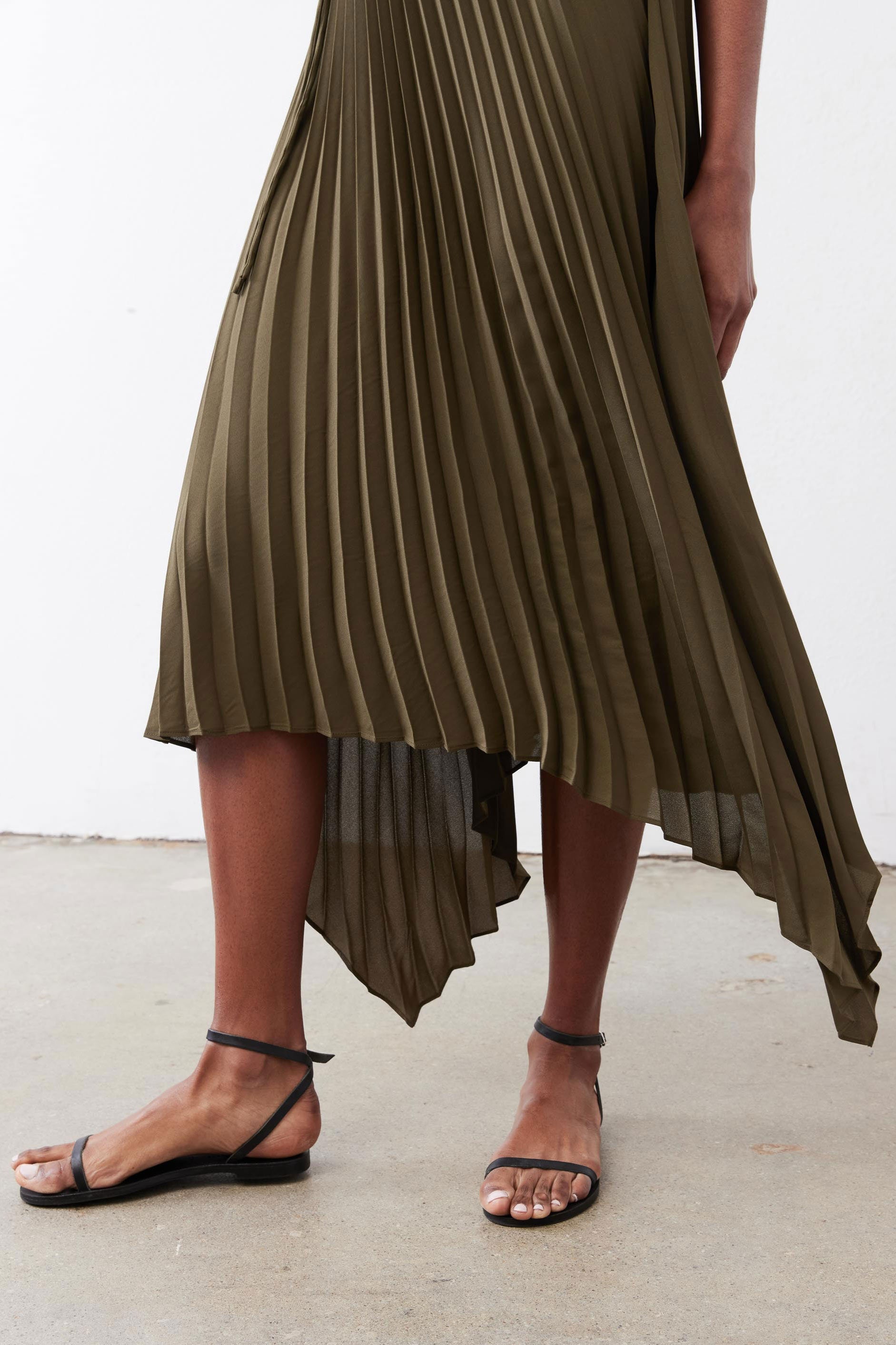 Perfect Pleated Wrap Dress