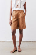 The Pleated Bermuda Shorts