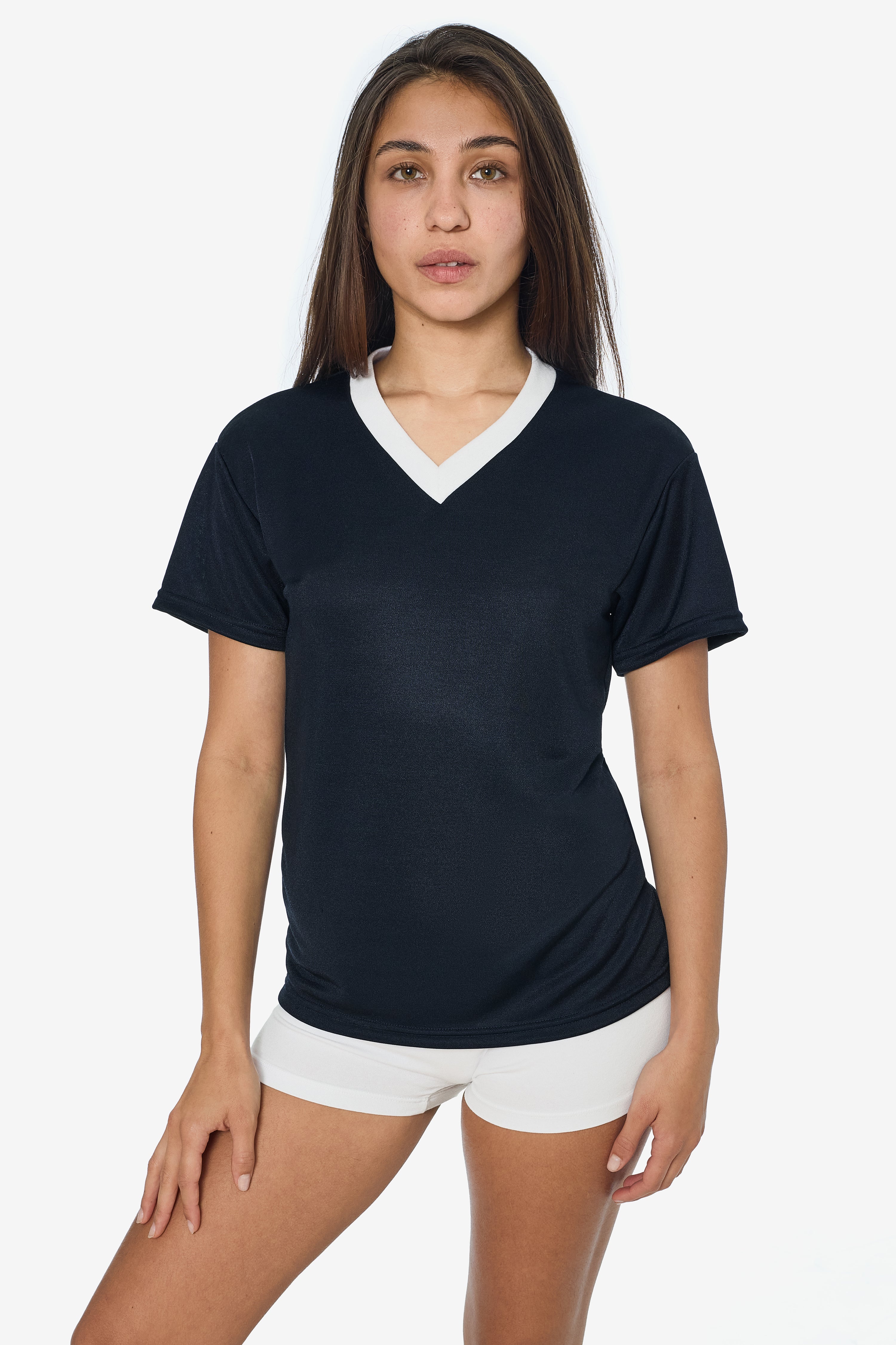 PPQ56 - Boxy Fit V-Neck Tee