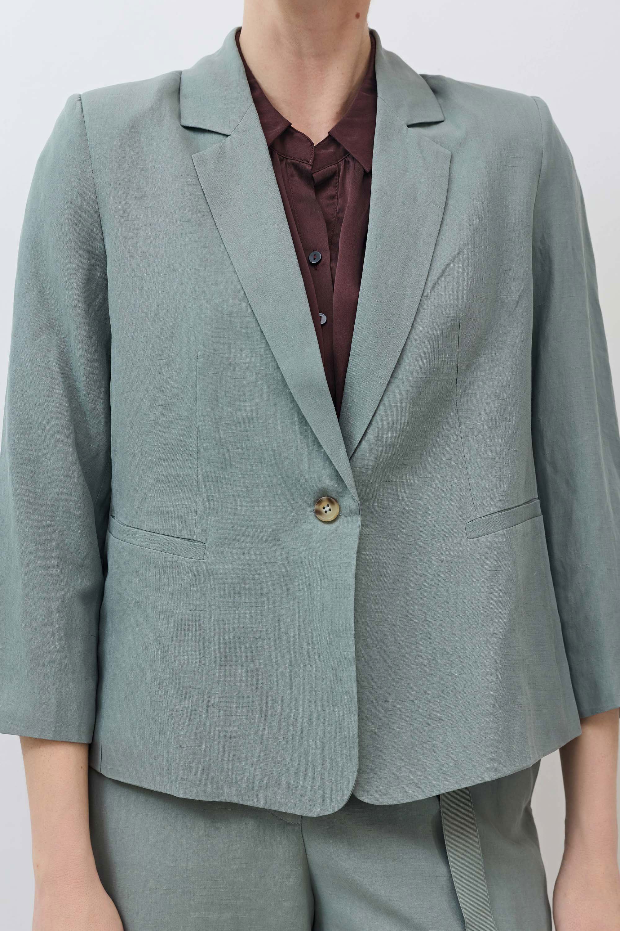 The Silk Linen Shrunken Blazer