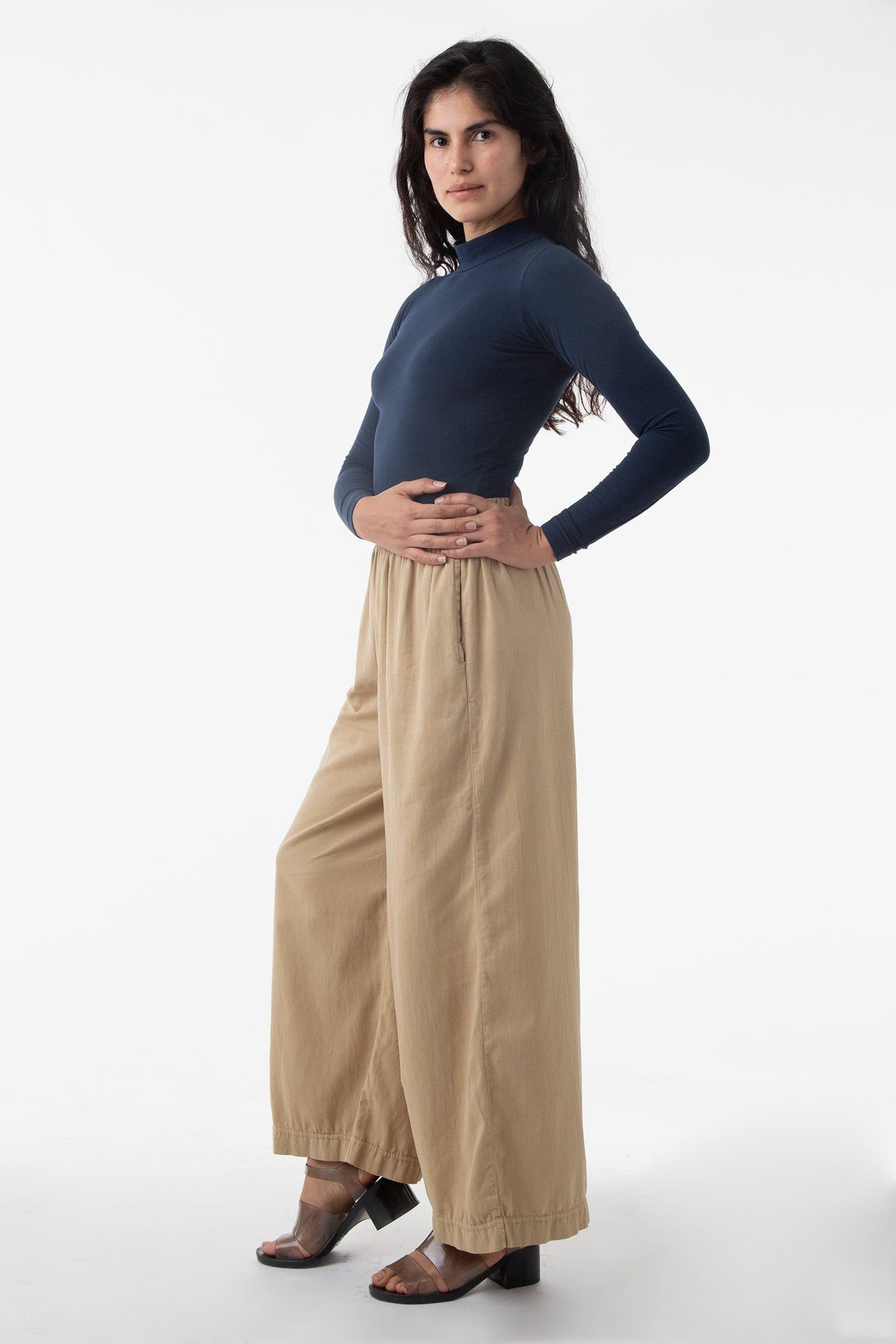 RCT308 - Cotton Twill Wide Pants
