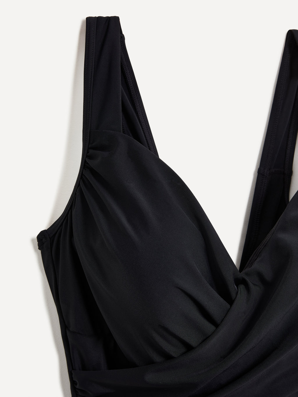 Sorrento Black Draped Swimsuit