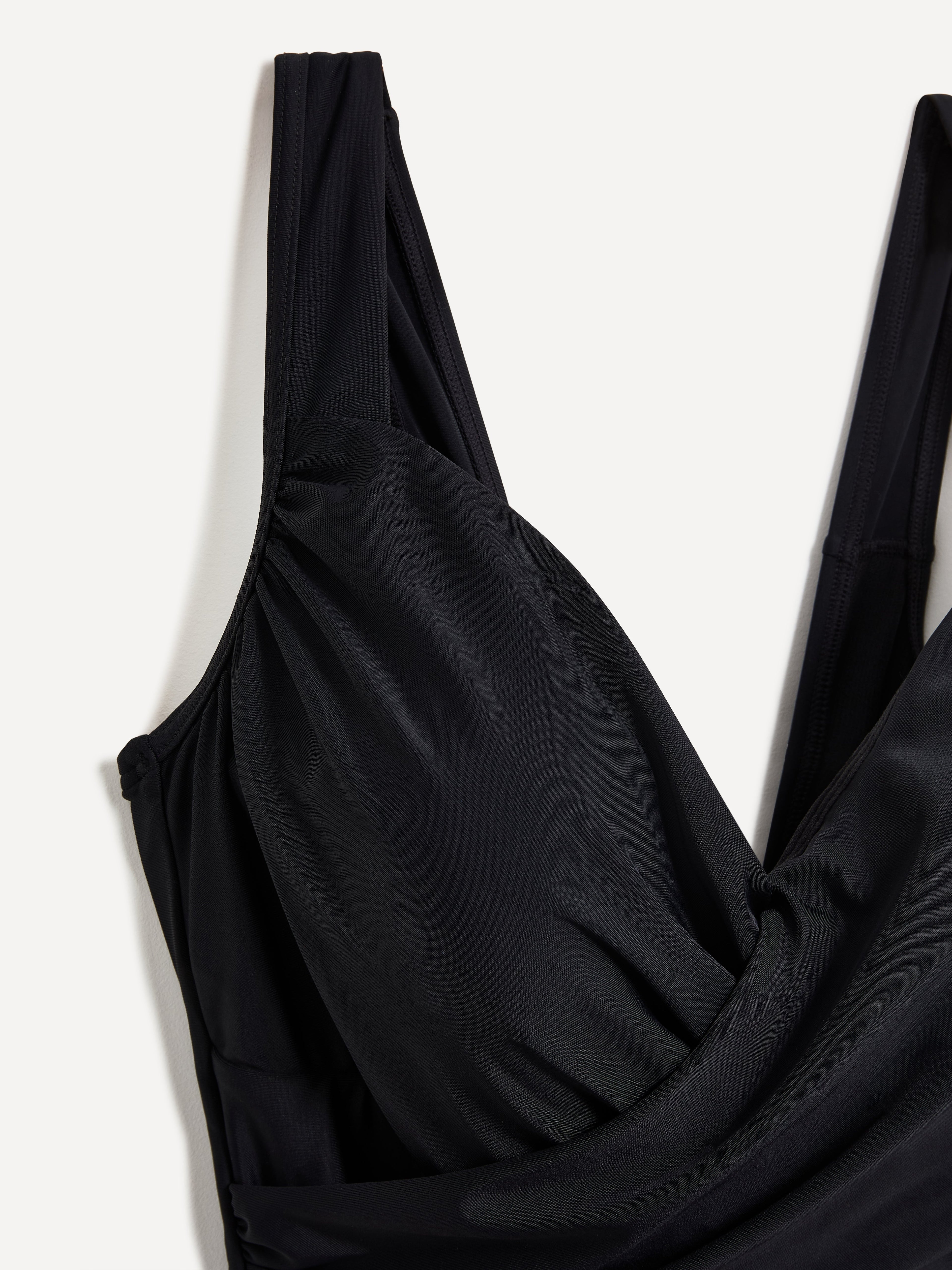 Sorrento Black Draped Swimsuit