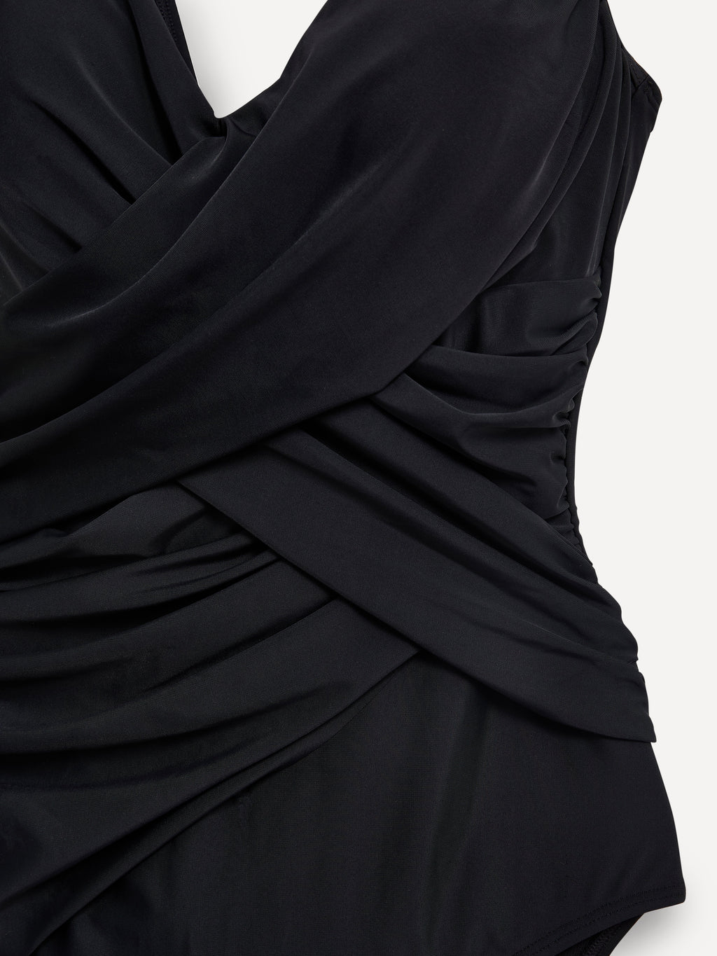 Sorrento Black Draped Swimsuit