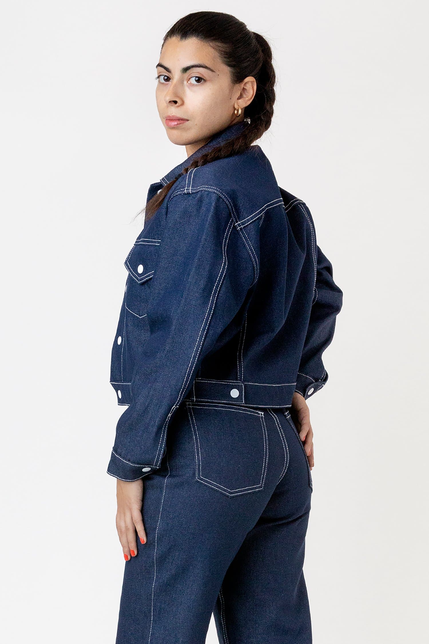 RDNW03 - Raw Indigo Cropped Denim Jacket