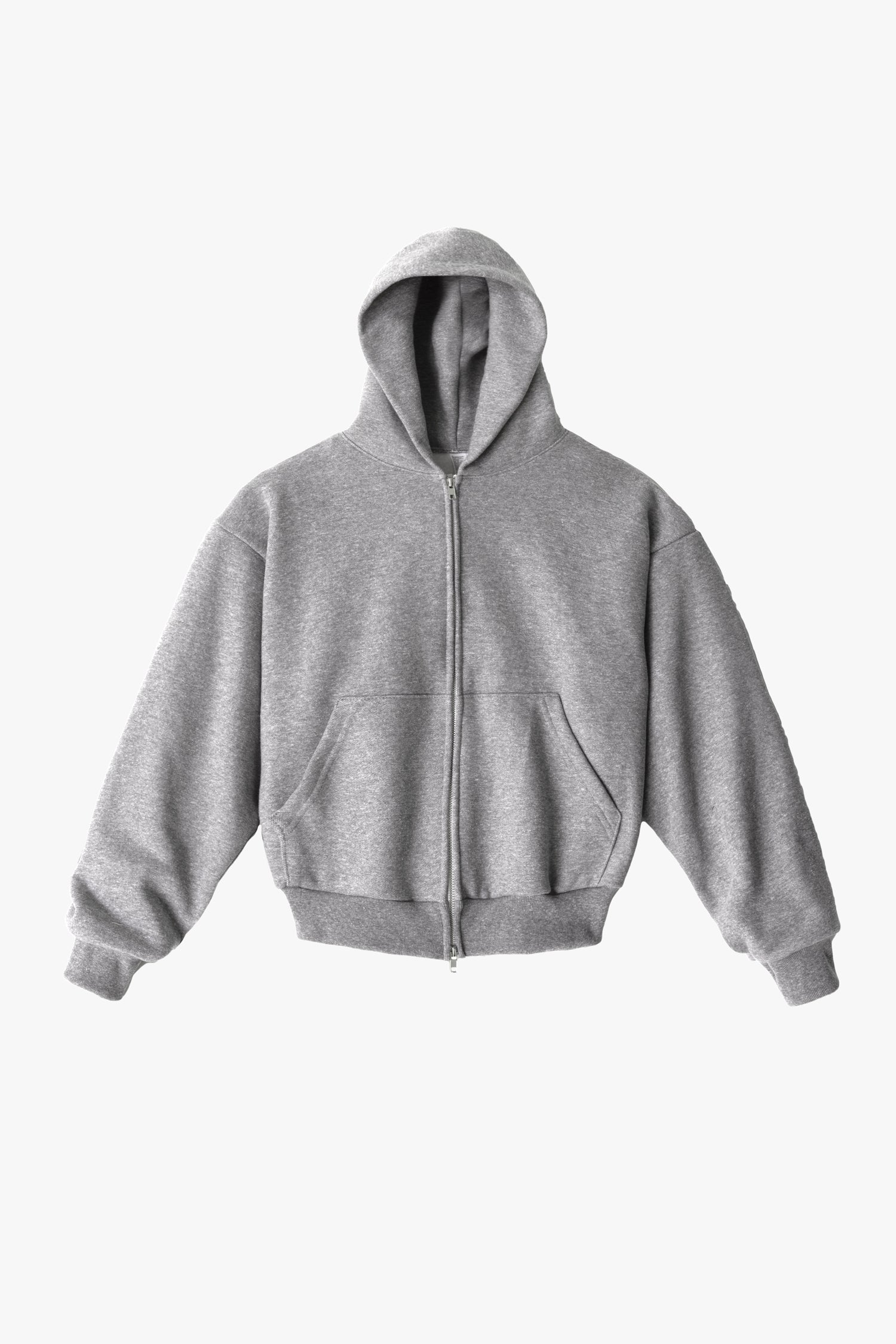 TRF10 - 12 oz. Tri-Blend Gabardine Fleece Waist Length Pull Zip Hoodie