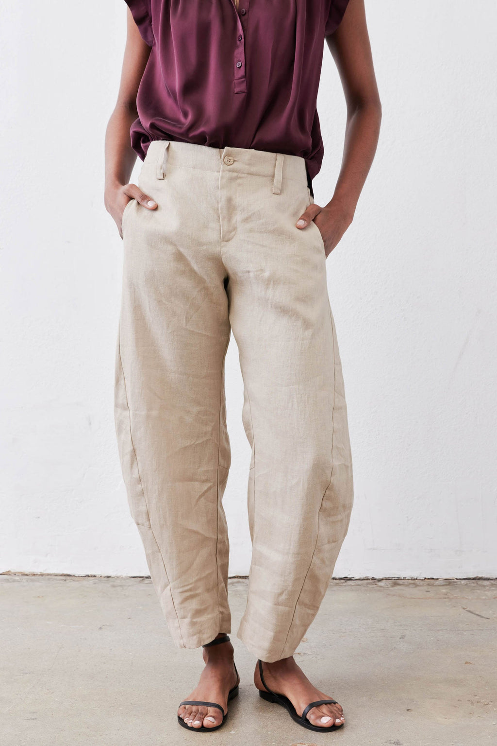 The Uptown Loose Linen Pants